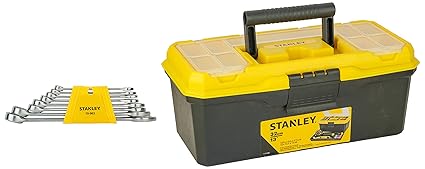 Stanley 70-963E Chrome Vanadium Steel Combination Spanner Set (Pack of 8) 1-71-948 13-Inches Tool Box