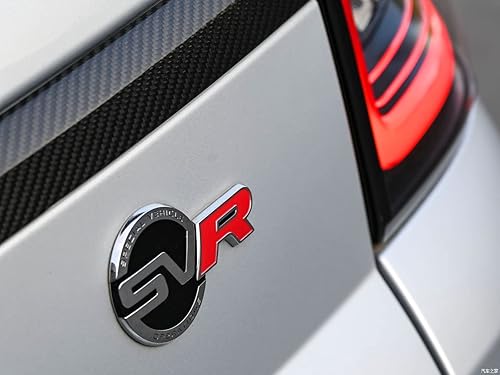 Miniatura 4 de CSC AUTO Insignia de puerta trasera 3D Metal SVR Trunk Badge Body Emblemas para Land Rover Ranger Rover Sport Discovery Defender Freelander