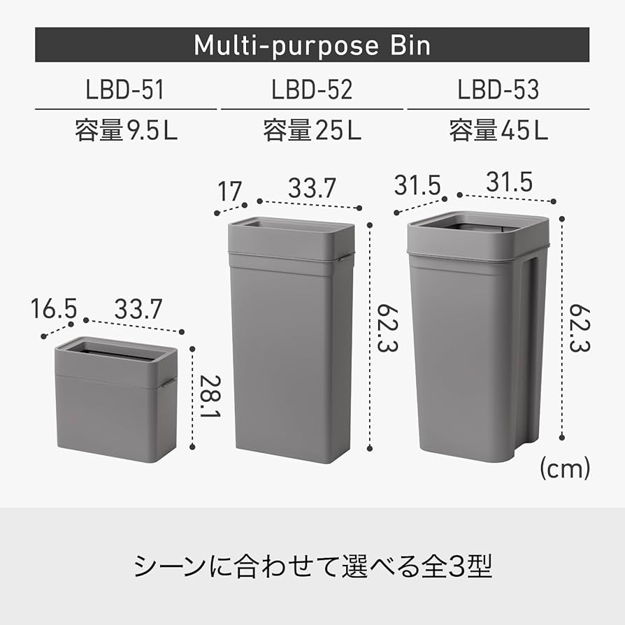 Amazon|ライクイット (like-it) フタなしゴミ箱 省スペース 袋が見え Amazon|ライクイット (like-it) フタなしゴミ箱 省スペース 袋が見え