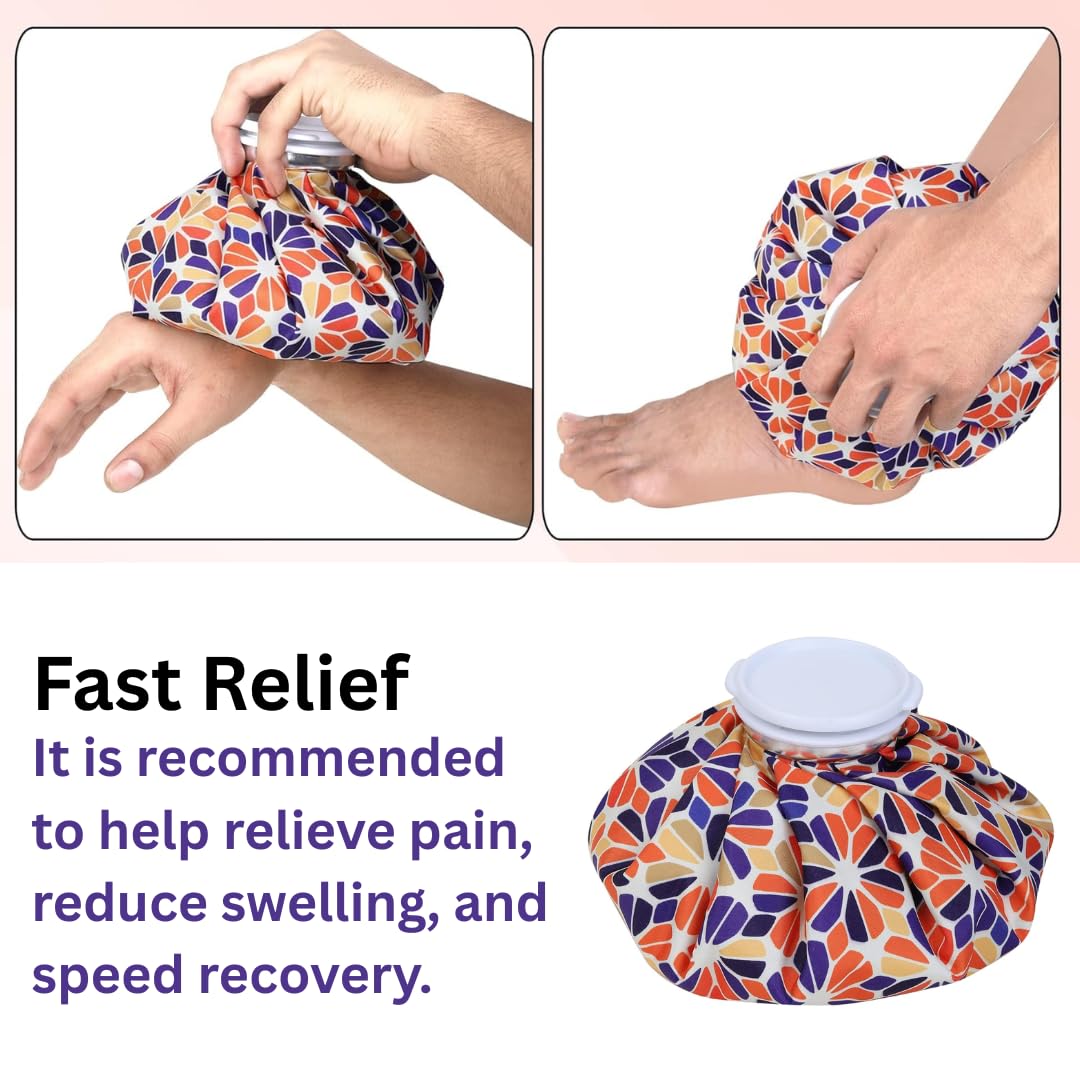 ANTIL'S 9-Inch Hot & Cold Water Bag for Pain Relief – Reusable Ice Pack for First Aid, Sports Injuries, Neck & Knee Pain Relief – Leak-Proof Design for Hot and Cold Therapy - Image 2 thumbnail