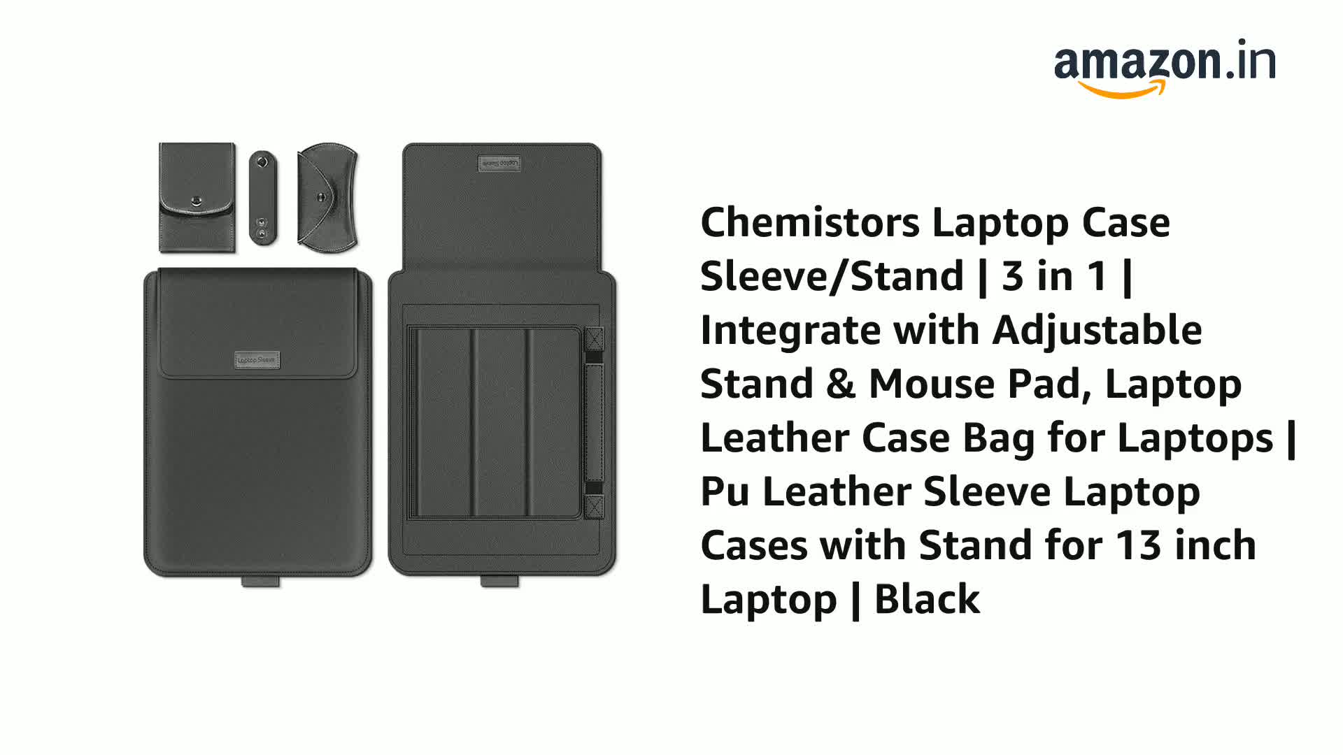 Chemistors Laptop Case Sleeve/Stand | 3 in 1 | Integrate with