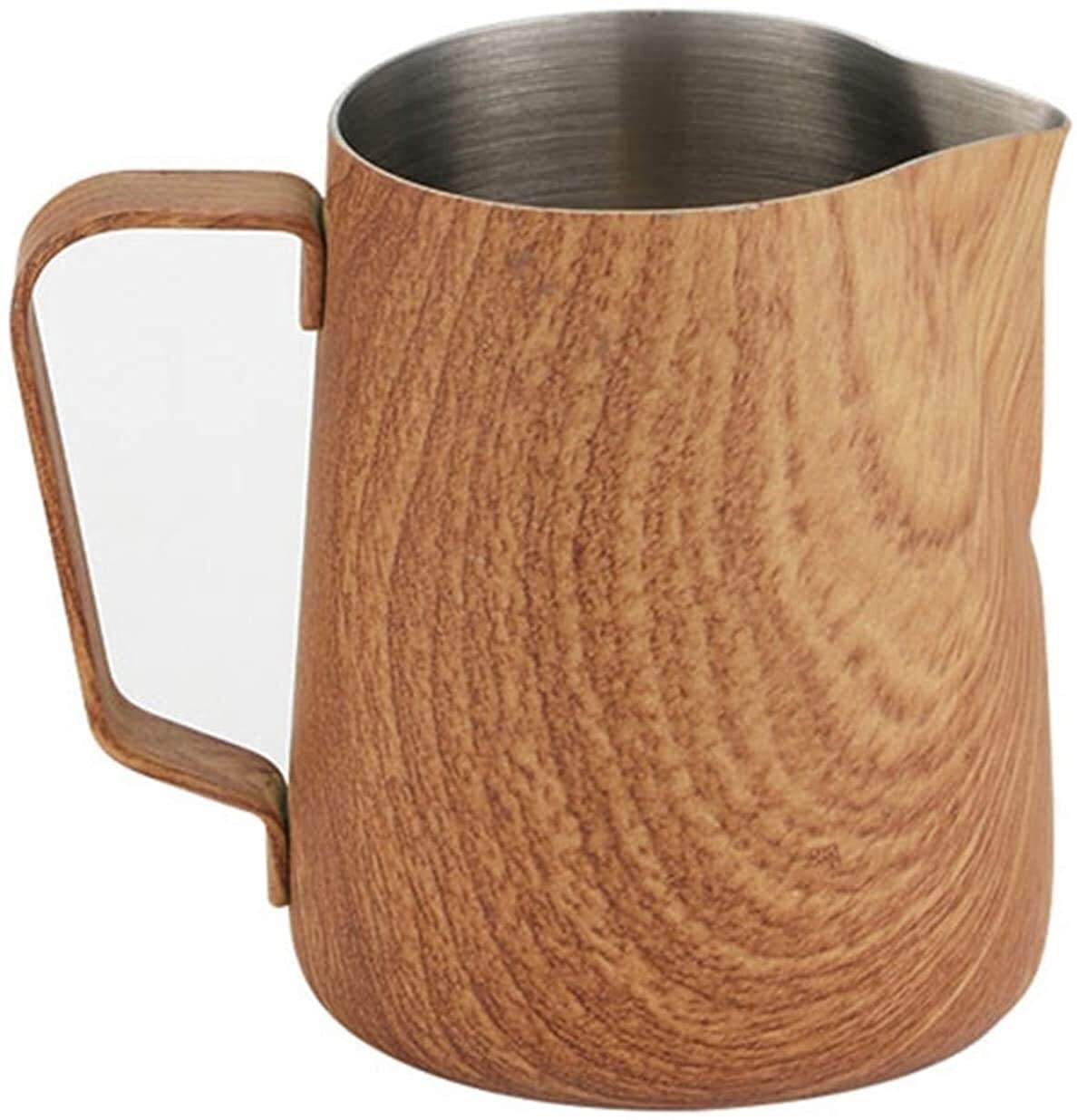 Milk frothing jug Creamer Frothing Pitcher Stainless Steel Milk Frothing Pitcher Espresso Coffee Latte Cappuccino Milk Cream Cup Frothing Jug Pitcher Espresso Steaming Pitch