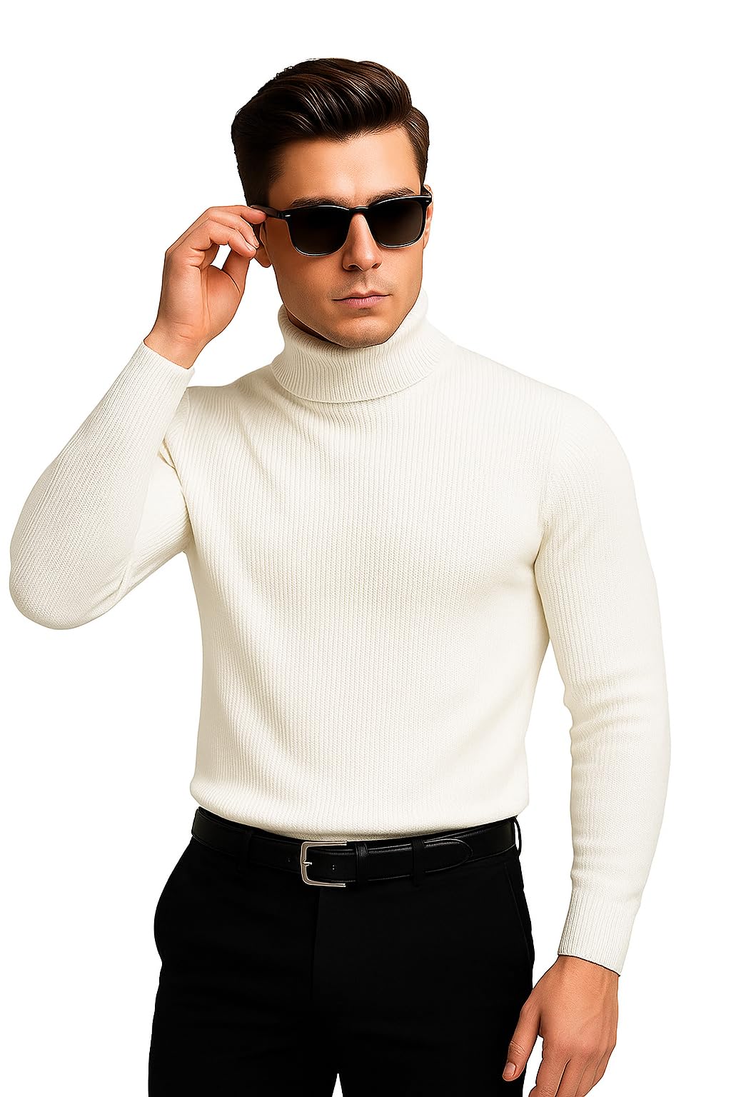 Men’s Highneck Pullover Sweater – Stylish Winter Wear, Soft Cotton Knit, Casual & Office Use-picture-29