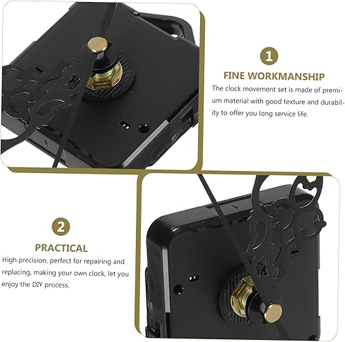 Miniatura 6 de Reloj de pared de cuarzo Movimiento de batería Reloj de movimiento Manos y motor DIY Reloj de cuarzo Movimiento Accesorios para celulares Mecanismo