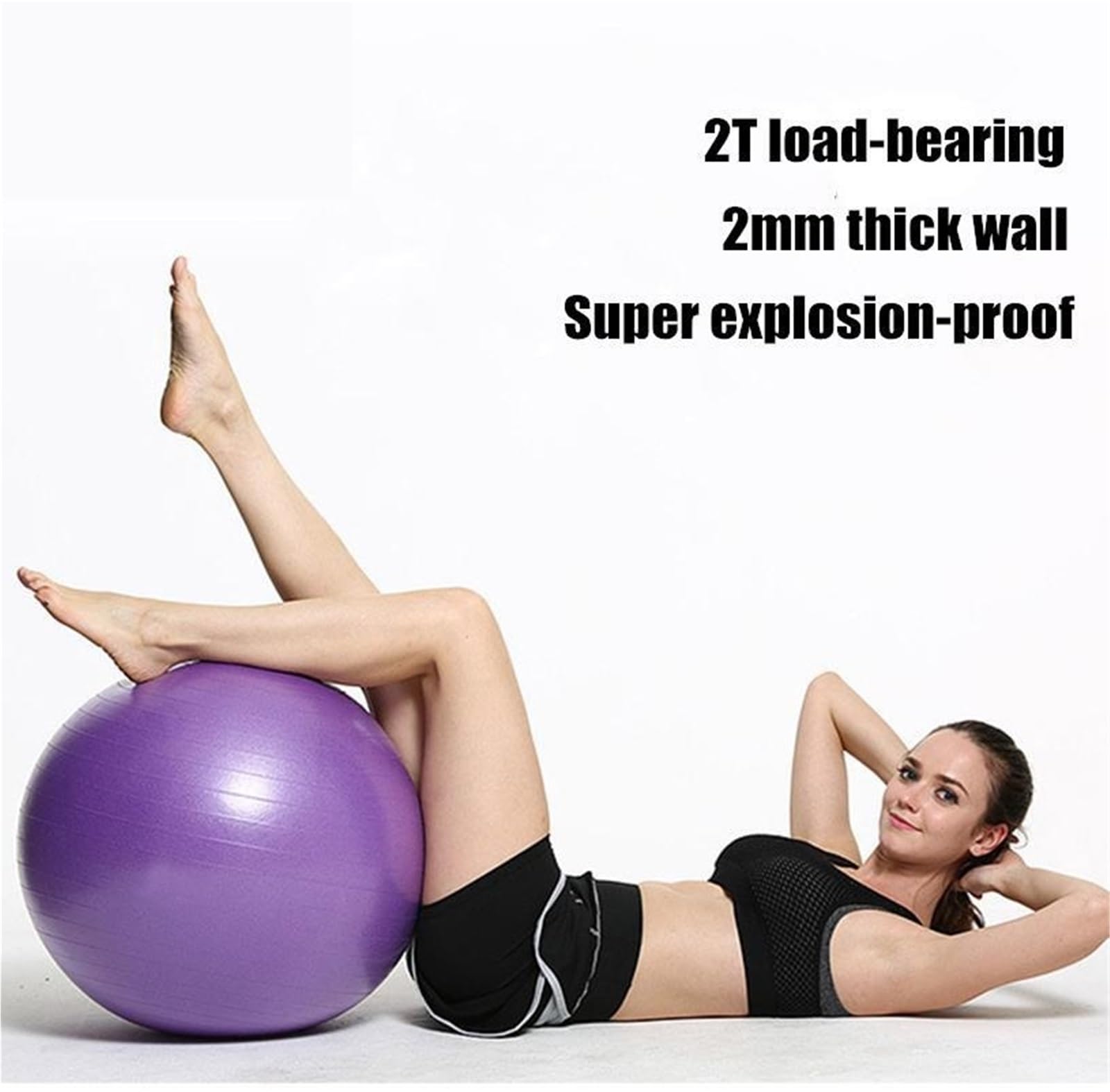 Pelota Ejercicio Pelotas de Ejercicio 65cm, Pelota Yoga, Pilates, Fitness, Equilibrio, gimnástica for Mujer, físico