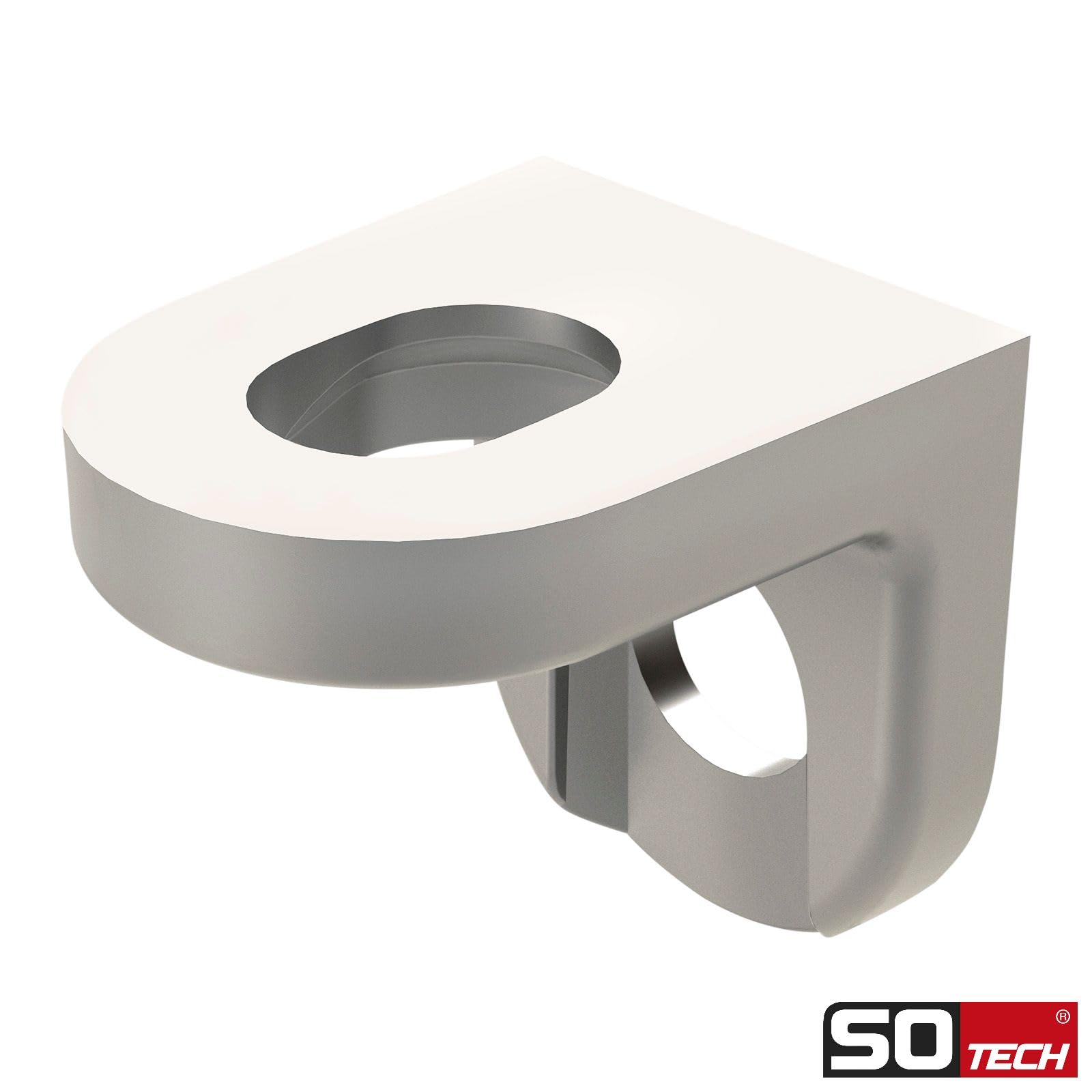 100 pezzi Italiana Ferramenta reggimensola per foro da 5 mm per collegamenti a prova di tensione di pannelli di mobili Reggimensola look acciaio inox per scaffali di SOTECH