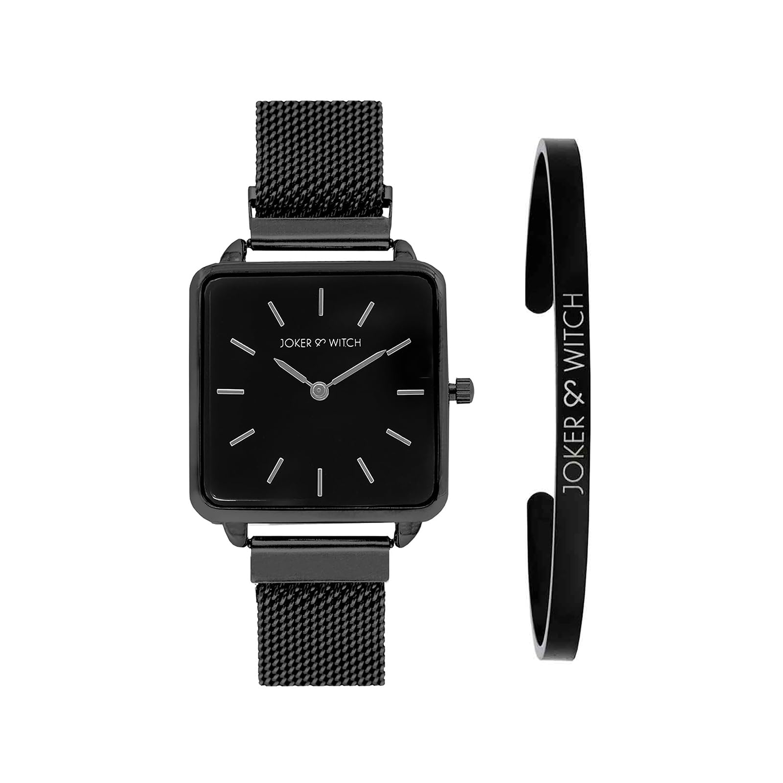 Joker & Witch Stainless Steel Women Darla Analog Watch Bracelet Stack Combo, Black Dial, Black Band (B0C7LB7DF1) Amazon Price History, Amazon Price Tracker