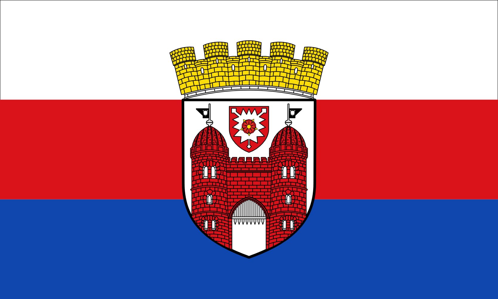 Drapeau Bückeburg de haute qualité textile aux finitions prestige