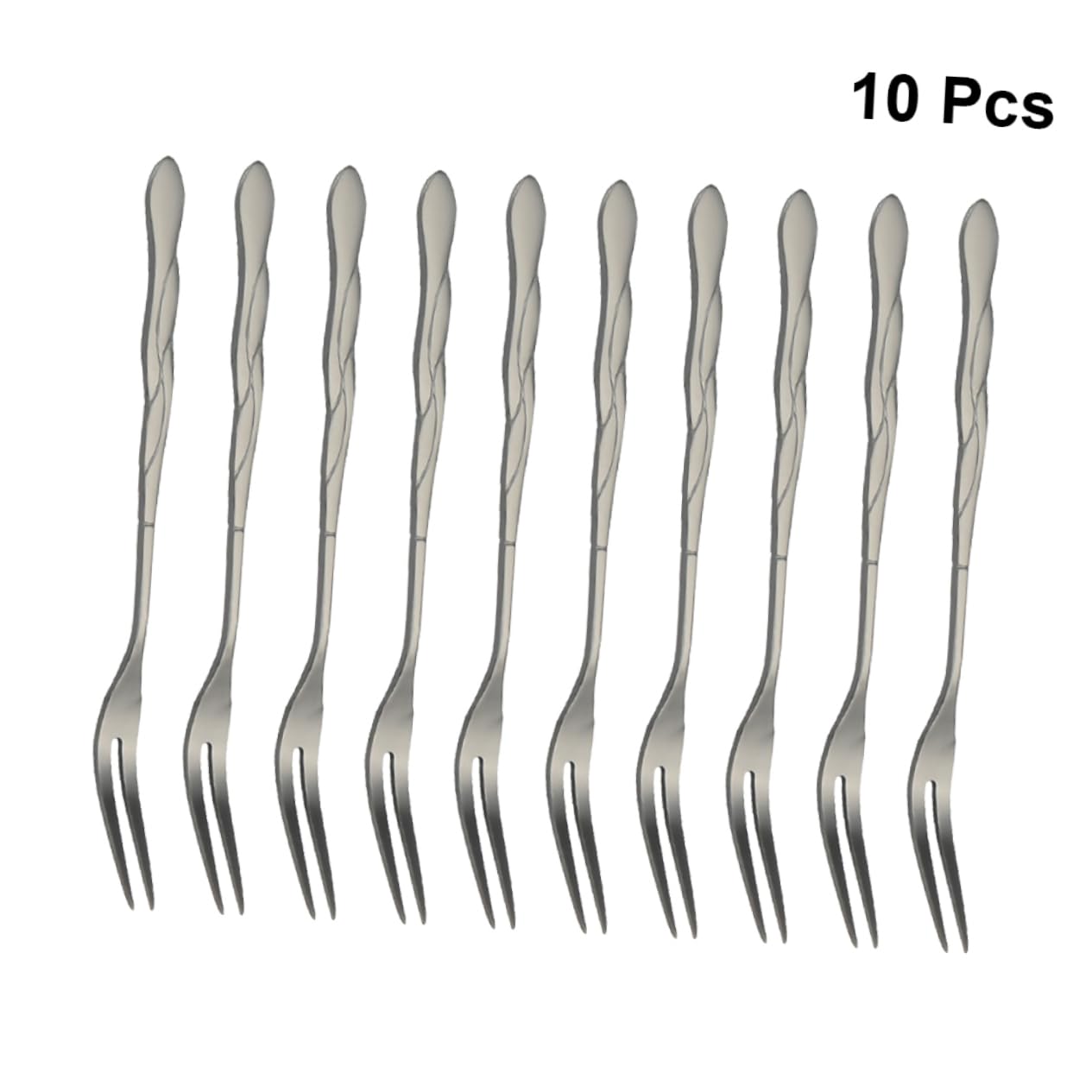 BESTonZON 30 Piezas Tenedor De Aperitivo Tenedor Metalico Para Servir De Budín Favores De La Fiesta De Cumpleaños De es Para Servir Postre Mini