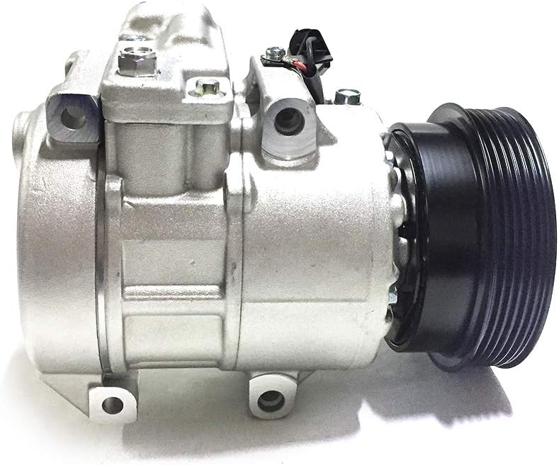 Automotive Air Conditioner Compressor for Kia Rondo EX/LX 2007 2008 2.4L A/C AC Compressor with Clutch, OEM Number 60-02283NA, 977011D200, 97701-1D200, 977011D200AS, 97701-1D200AS