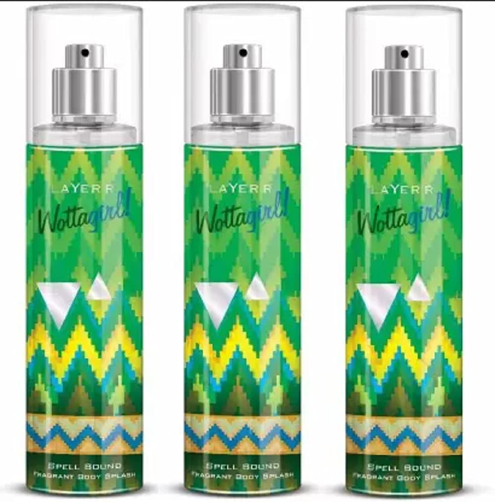 LAYER'R Wottagirl Spell Spound Body Spray 135ml*3Pcs DL-5569 Body Spray - For Women (405 ml, Pack of 3)-image-38