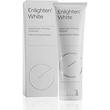 Enlighten White Fluoride Whitening Toothpaste 75ml - Enamel Protection and Whitening for Healthy and Bright White Teeth Recommended by Dentists