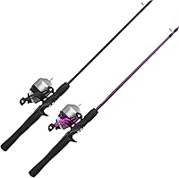 Zebco 33 Spincast Reel & Rod Combo 2-Pack: 5ft 6in Fiberglass Poles, QuickSet Anti-Reverse, Bite Alert for Easy Fishing