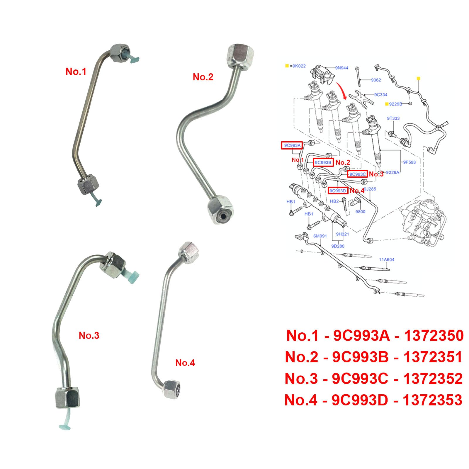 Neu Kurbelwelle Ford Transit 4HU