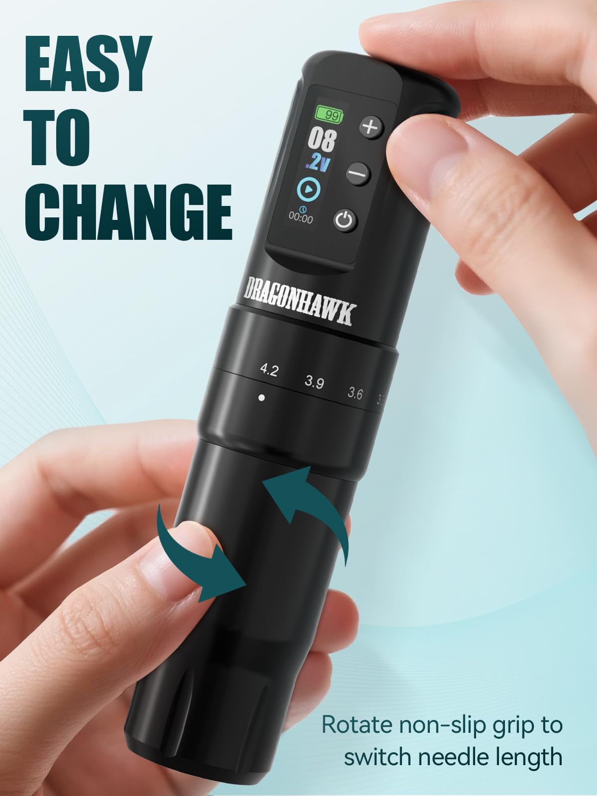 Amazon.com: Dragonhawk Atom2 Pro Wireless Tattoo Kit with A4