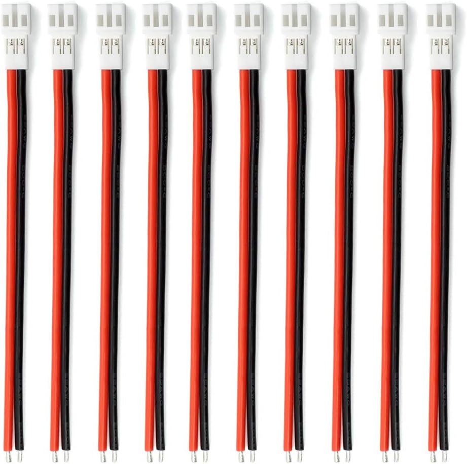 10pcs Upgraded Tiny Whoop JST-PH 2.0 Female Connector Cable for Battery JJRC H36 H67 Blade Inductrix Eachine E010 E013
