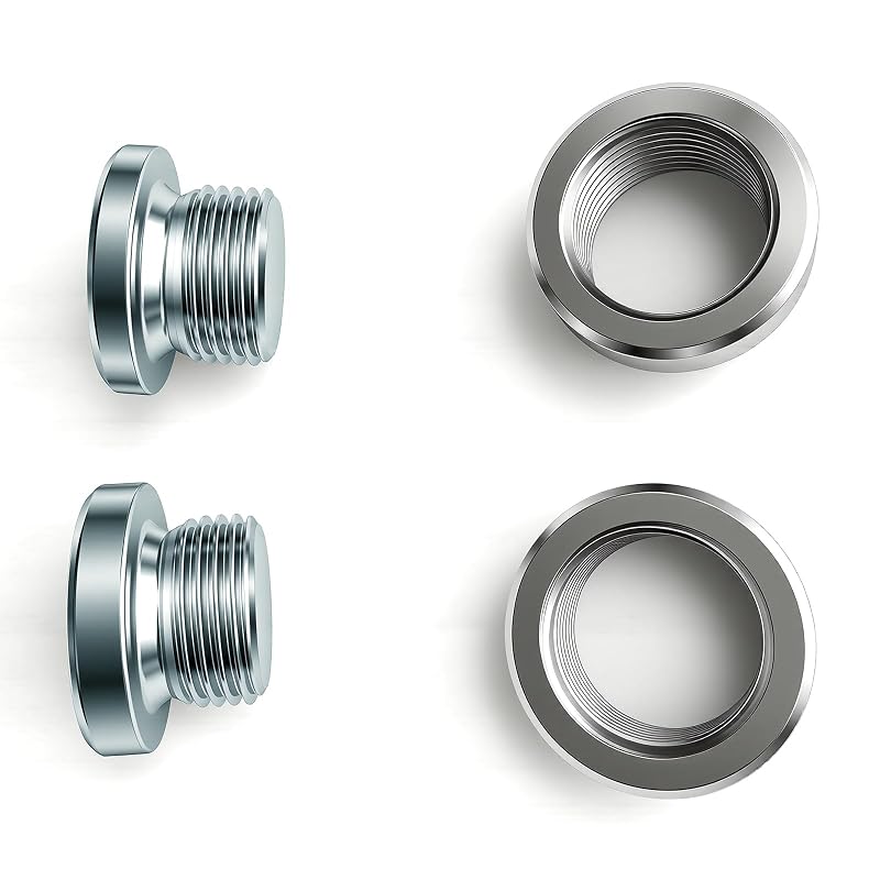 Kit de Bung e Plug para Sensor de Oxigênio GIroiyai M18 x 1.5 em Aço Inoxidável – 2 unidades