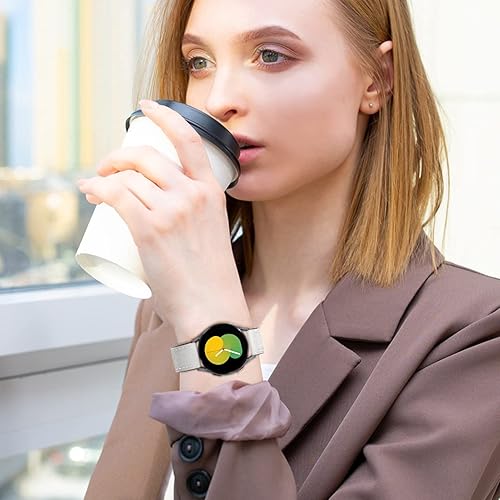 Miniatura 7 de Correa de cuero para Samsung Galaxy Watch 5 Band 1.575 in 1.732 inGalaxy Watch 5 Pro Band 1.772 inGalaxy Watch 4 Band 1.575 in 1.732 in4 Classic