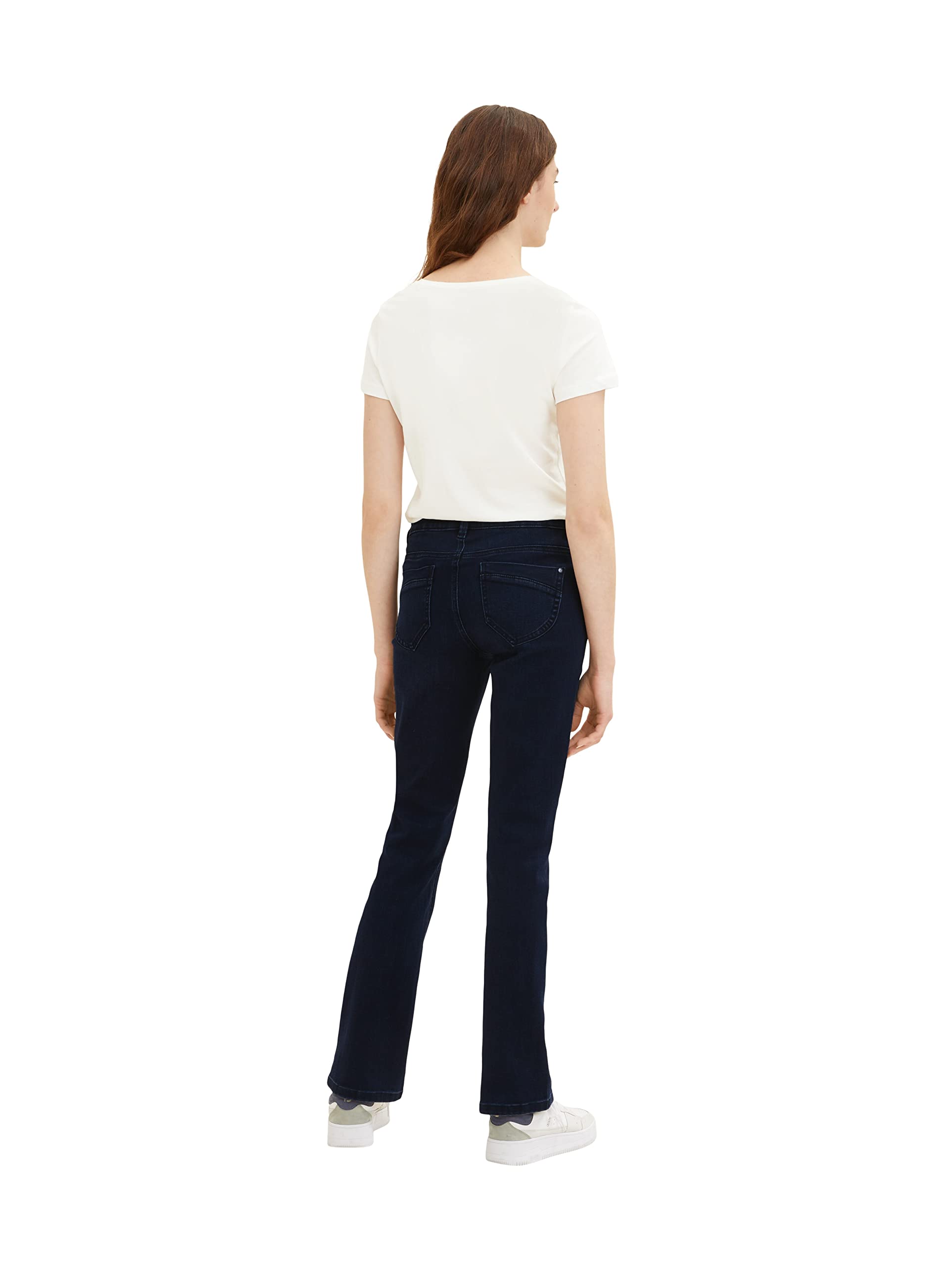 TOM TAILOR Damen 1036193 T-Shirt mit Print, 10315 - Whisper White, S – Ansicht 2