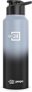 Go24 pexpo Water Bottle 750ml Stainless Steel Sports/Fridge Bottle with Sipper Cap | 1-Year Warranty | Single Wall | For H... Price In India