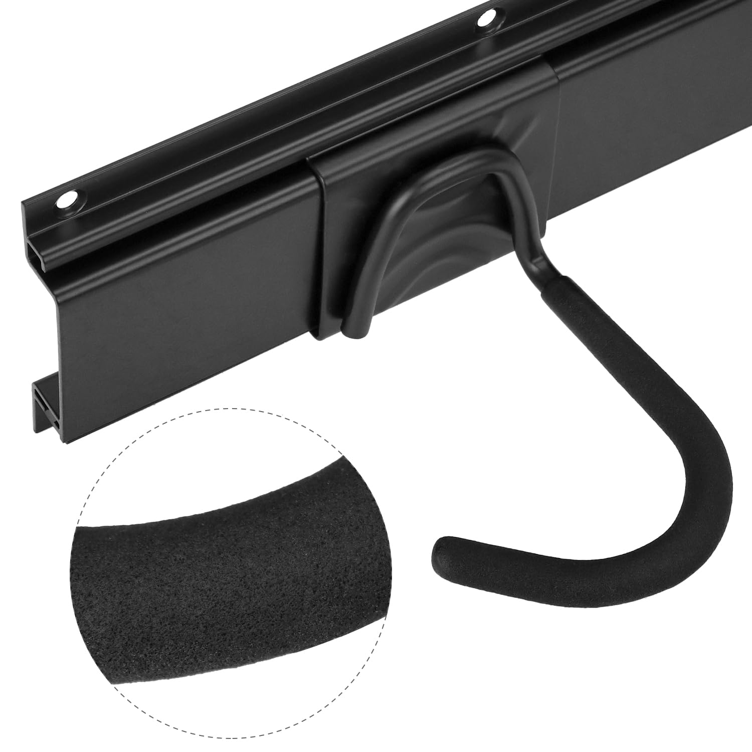 QWORK® Portabici da muro per 5 biciclette e 3 caschi, Appendi bici adatto a vari tipi di bici, Lunghezza totale del binario 120 cm, Supporta fino a 225 kg