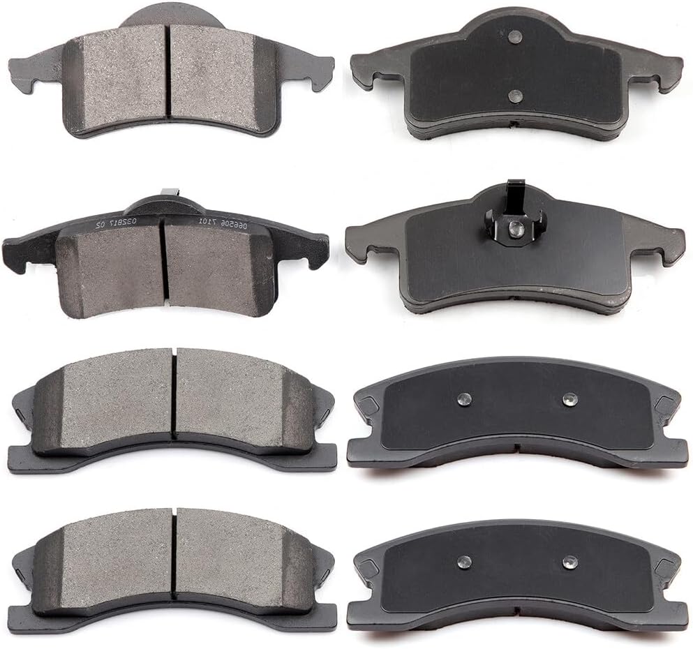 ECCPP D945-7846 D791-7661 Front & Rear Ceramic Disc Brake Pad Set Fit For Jeep For Grand Cherokee 1999-2004