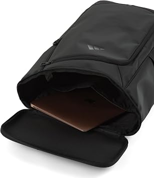 Adidas No.68571 Men's Rucksack, School Backpack, Large Capacity, Middle School Students, High School Students, B4 Size Storage, 15.6 Inch Laptop Storage, Large Capacity Backpack, 7.8 gal 30 L, black