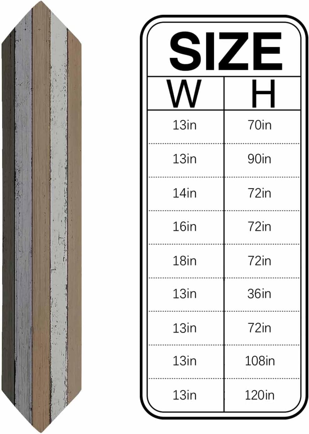 Farmhouse Gradient Gray Wood Grain Table Runner Cotton Linen Burlap Washable Dresser Scarves Vintage Country Style Dining Top Tapestry Setting Decor for Home Kitchen Holiday Party Wedding