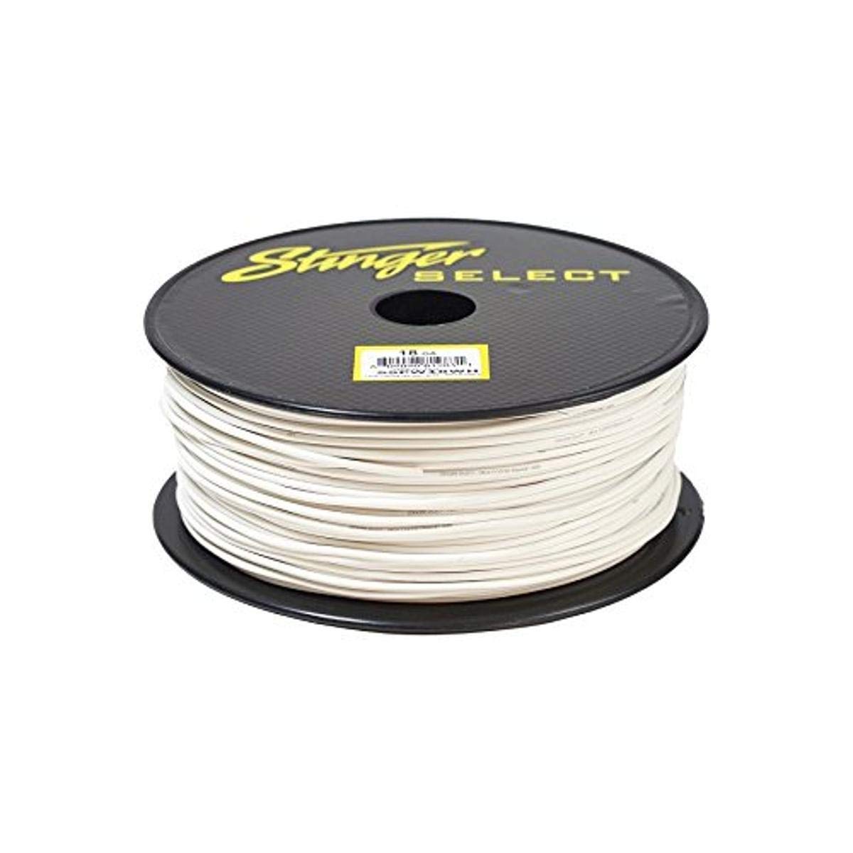 Stinger SSPW18WH White 18Ga Primary Wire Cable 1000'