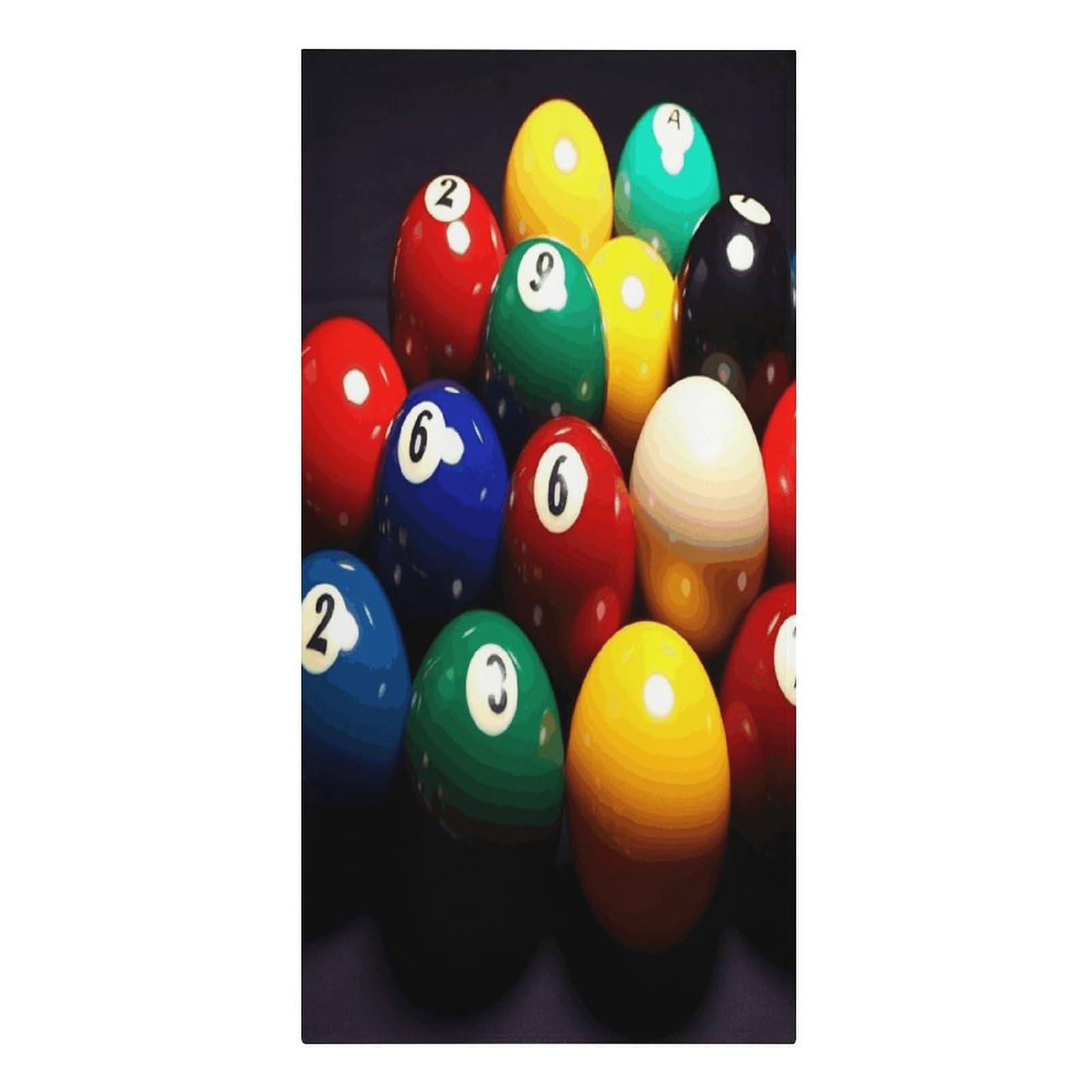 VstaDank Color Billiards Beach Towel Microfiber Oversized Beach Blanket Super Absorbent Soft Pool Bath Towel Sand Free Quick Dry Travel Towels Gifts for Yoga Sports Adults 30" X 61"