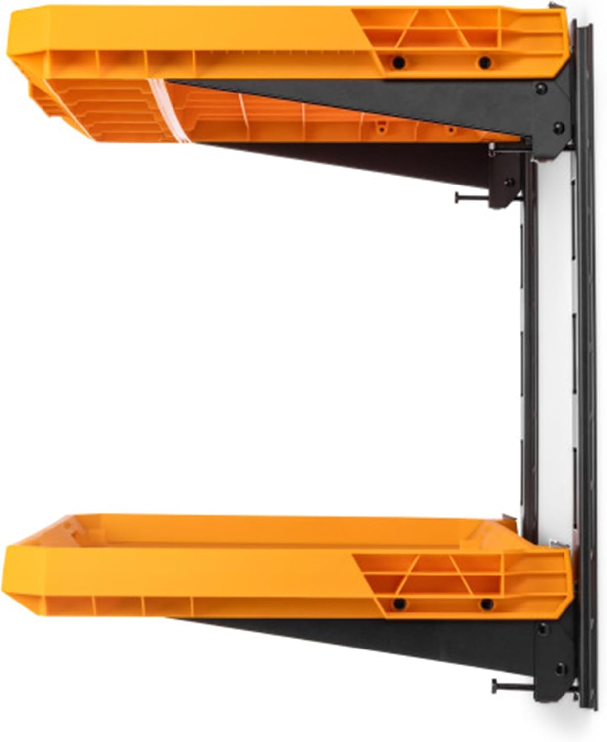 ToughBuilt 2-Shelf Storage, Wall Mounted Garage Organizer Shelves, StackTech System