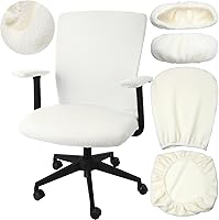 Vista 11 de Tallew Juego de 4 Fundas para Silla de Oficina, Fundas Universales Elásticas para Computadora, Fundas Protectoras Estirasbles para Asiento de Silla