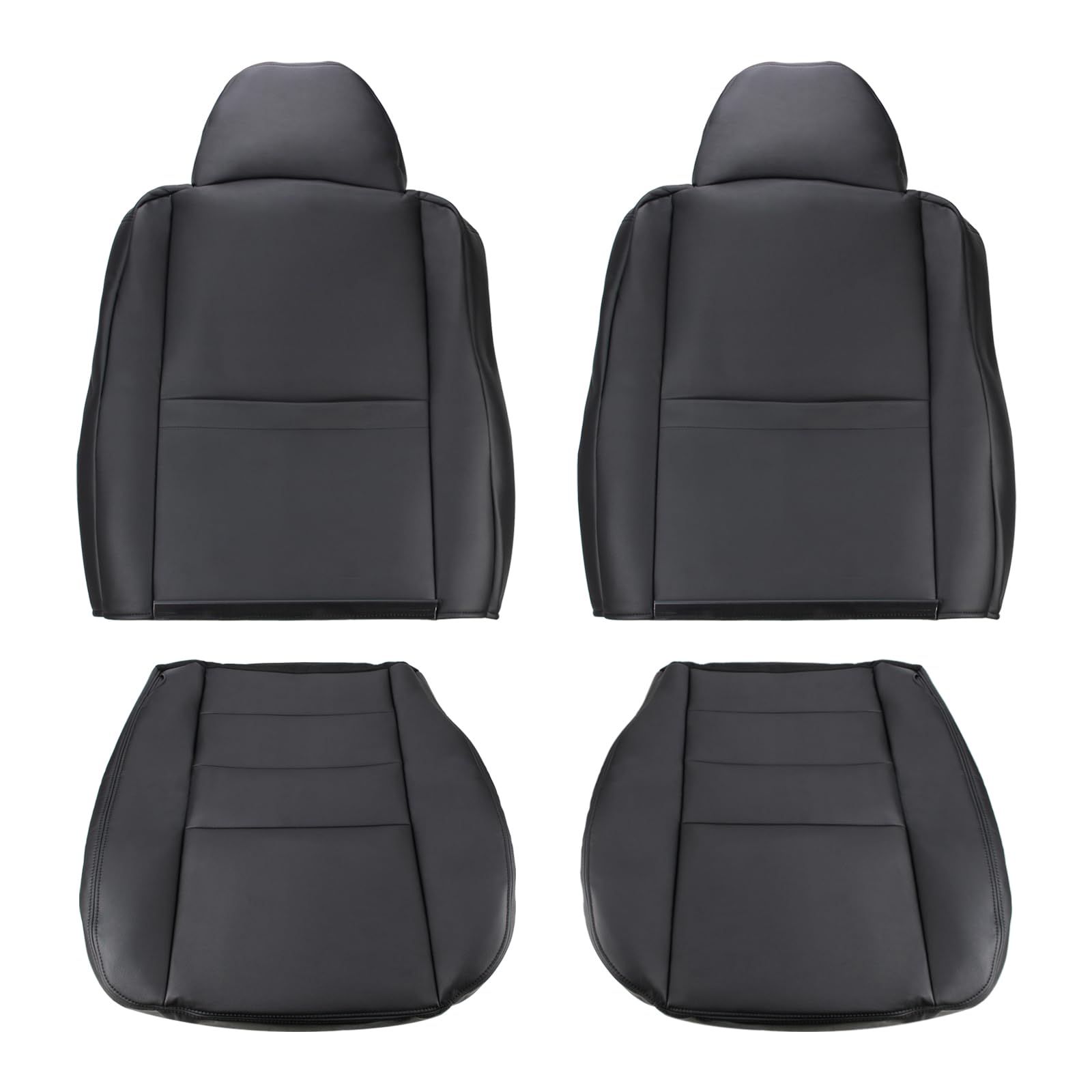 AUTOKAY Seat Covers Fits for Ford F250 F350 F450 F550 2002 2003 2004 2005 2006 2007 - Black