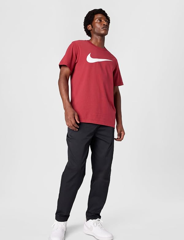 Nike Men's Club Woven Tapered Pants, White/Black, Large by Nike - Used condition - Image 2
