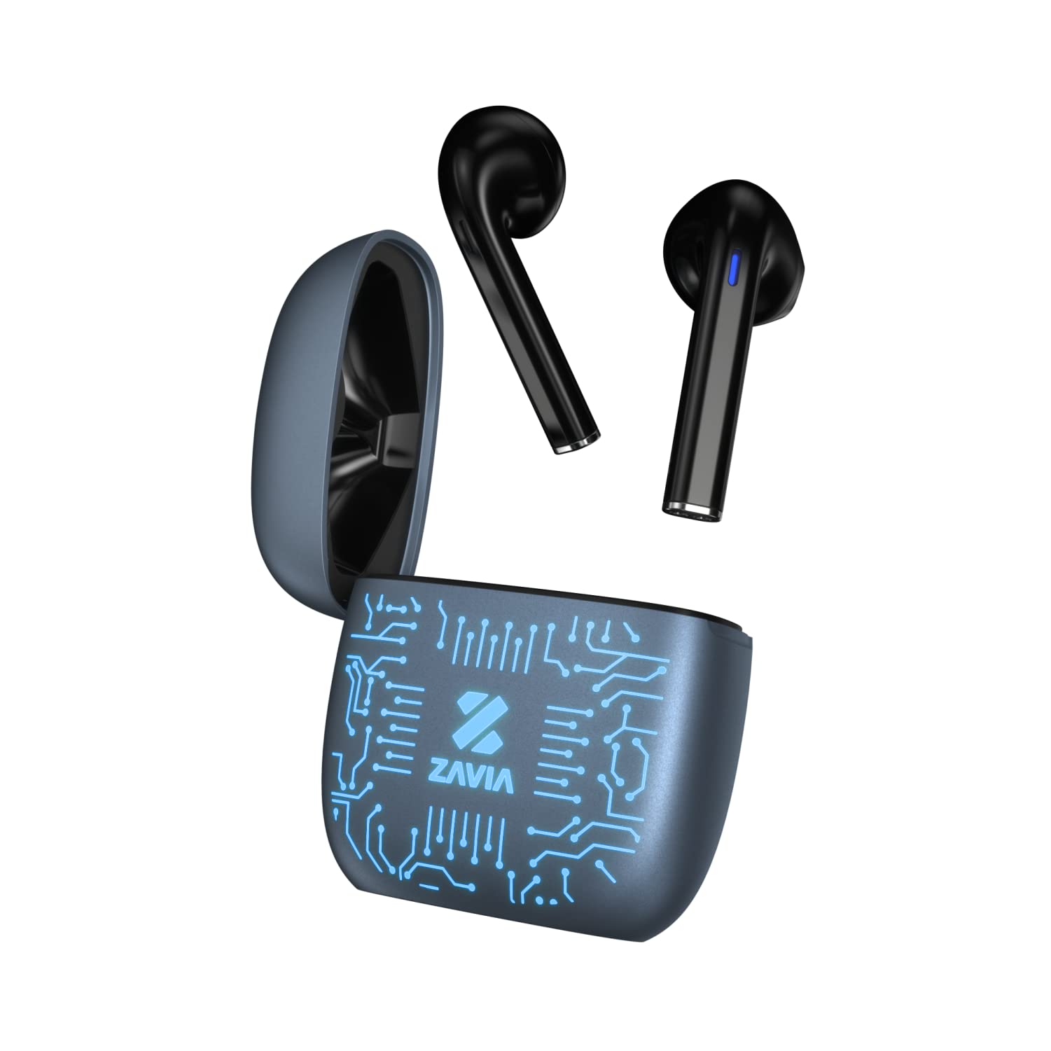 Buy Zavia Atom 710 Wireless Earbuds, Lighting Effects, 10 Hours Playtime, 13MM Drivers, HD Sound