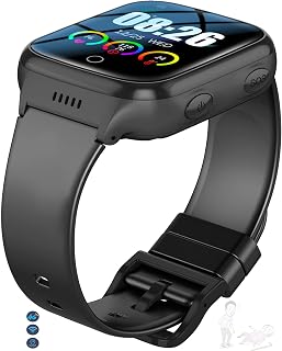 Fall Alert Devices for Elderly,SOS Emergency Call,4G Smart Watch For Seniors with HD Video Call,GPS Location, Telephone,music, Stopwatch,heart Rate,SpO2,fitness Tracker