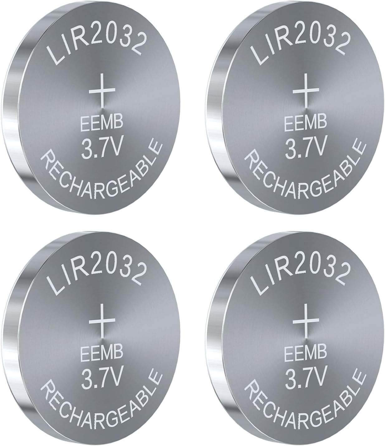 4PCS EEMB LIR2032H Akumulator 3.7V Akumulator Litowo-jonowy Przycisk Cell Baterie 70mAh