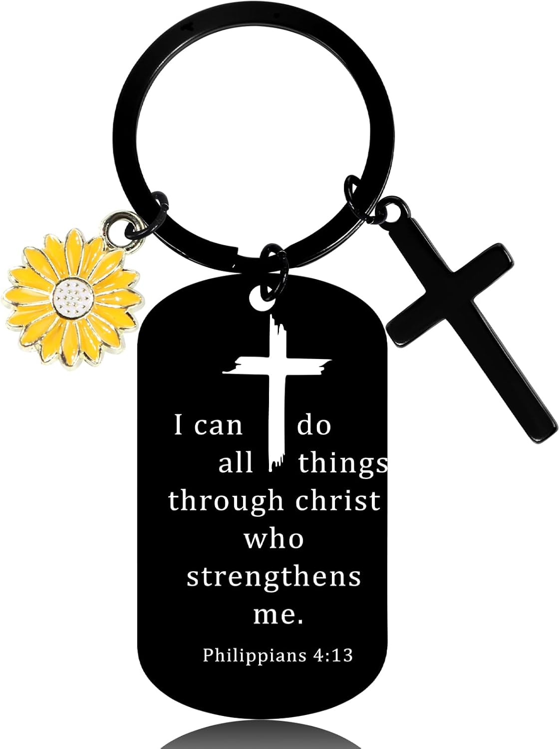 Christian Gifts Keychain for Women, Inspirational Bible Verse Religious Faith Gift for Girls Sister Mum Friend