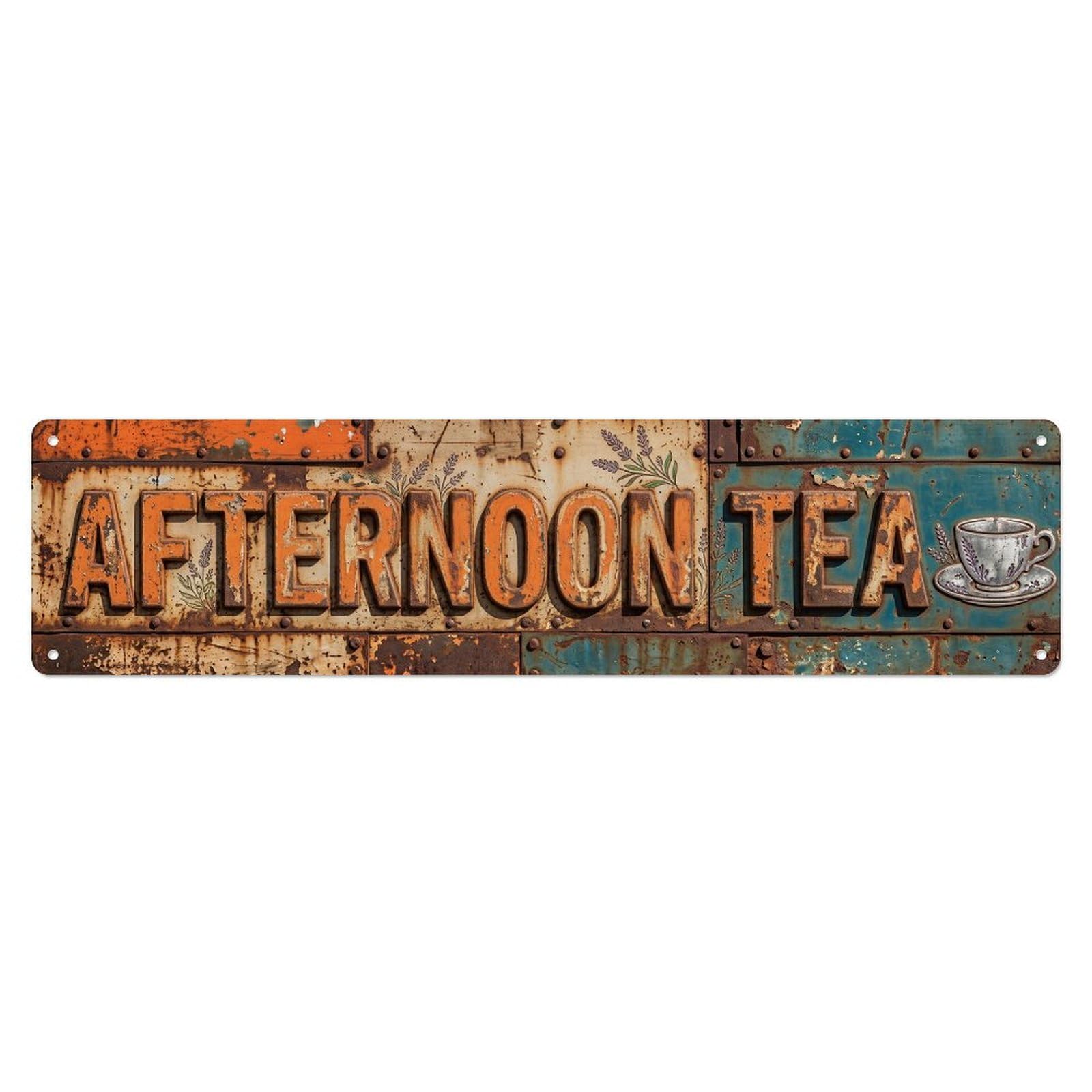 Afternoon Tea Vintage Wall Metal Tin Sign