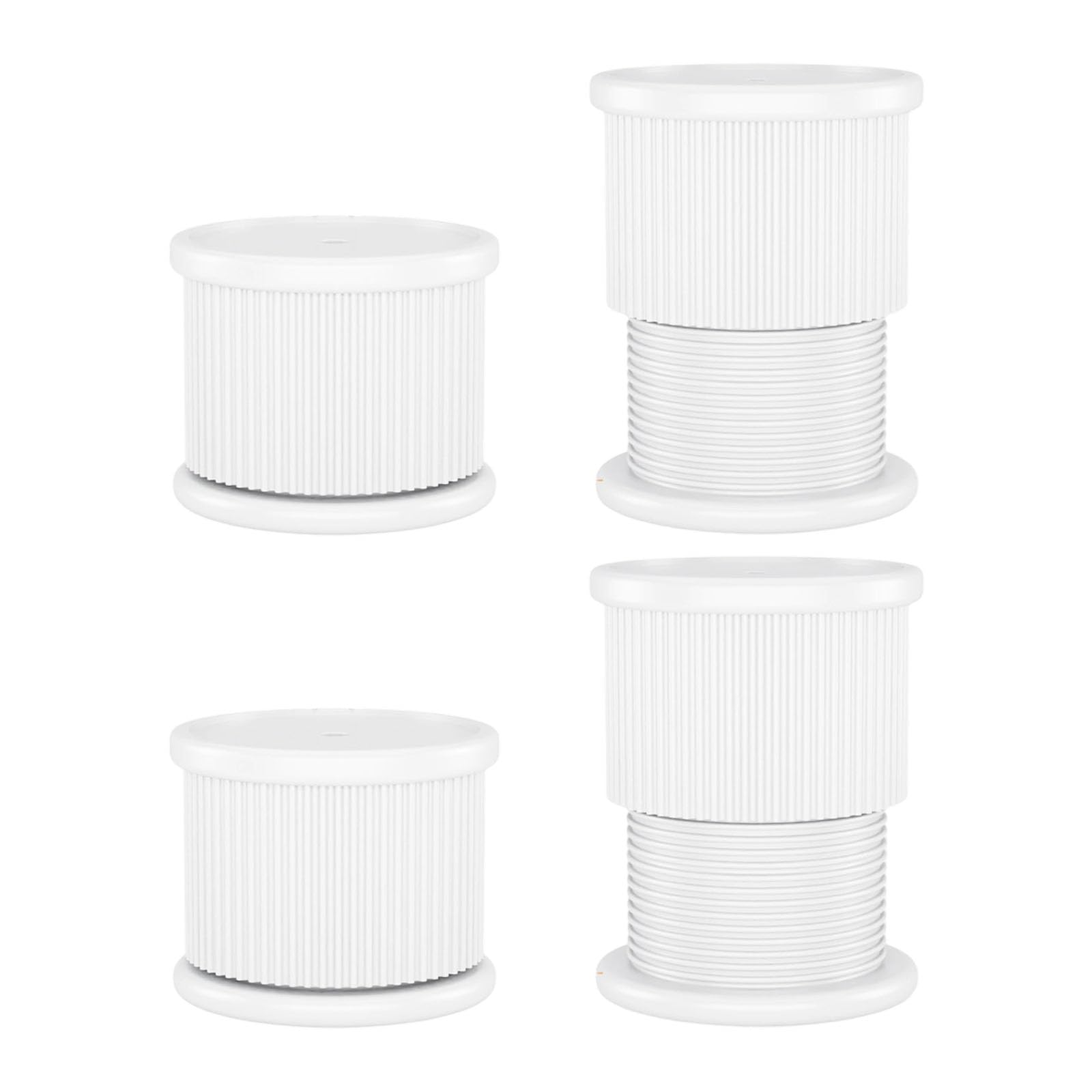 Simple Install Feet for Cabinets with Adjustable Height Nonslip Base for Wardrobes Height Enhancement Durability Furniture Risers