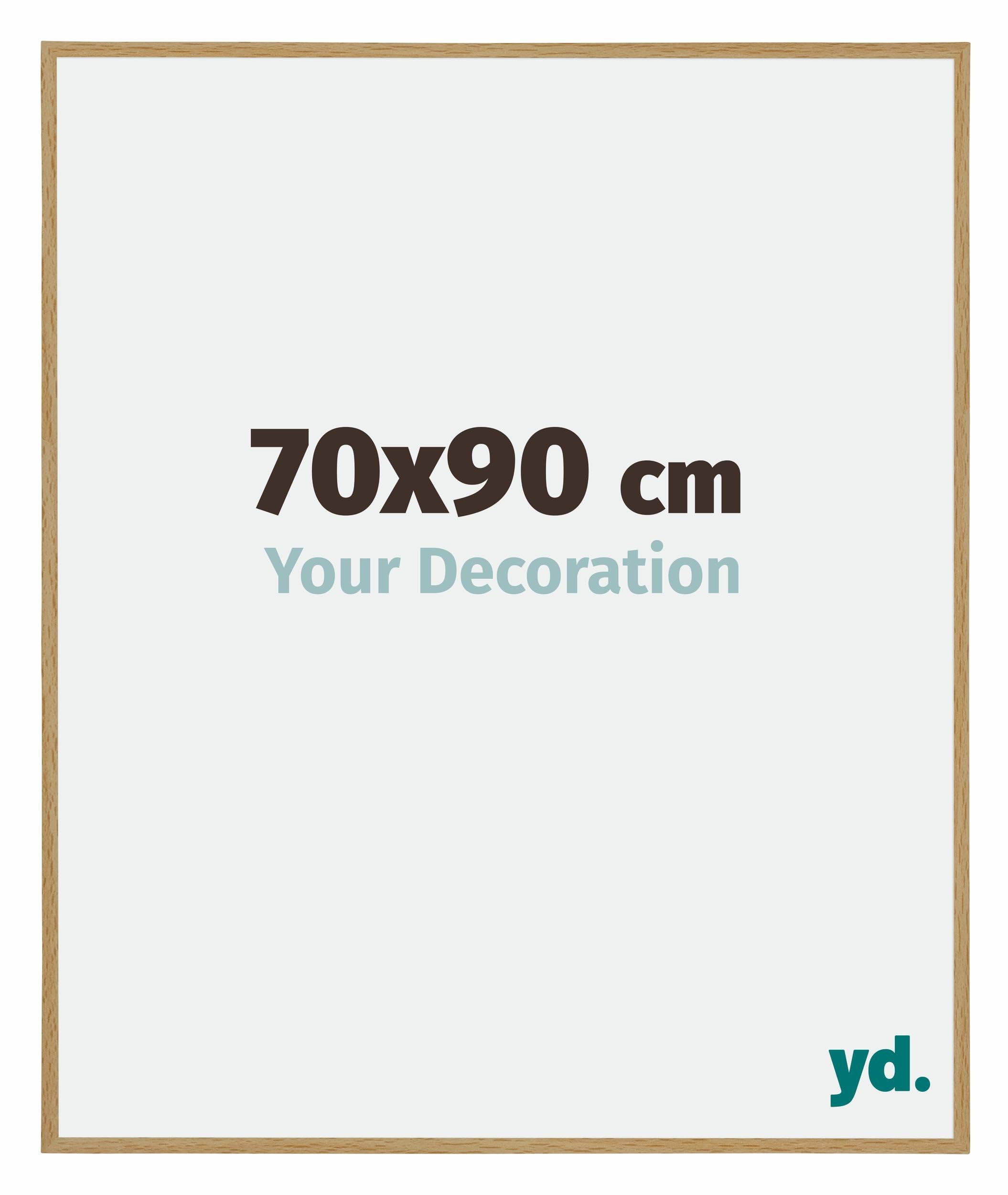 Your Decoration - Picture Frame 70x90 cm - Beech Light - Decorative Wall Frame in Plastic with Antireflection - Frame 70x90 - Evry