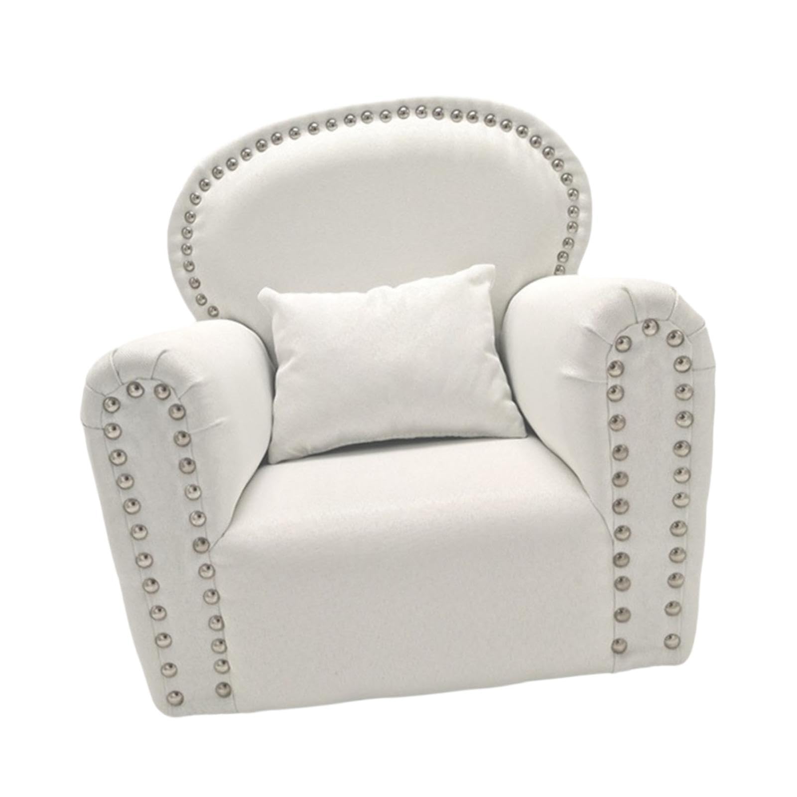 Wunderschönes Mini Sofa als Requisite für Babyfotografie –,Weiß | Styling Lösung für Neugeborenenfotos und einzigartige Feierlichkeiten – ideales Deko für Babypartys und Geburten