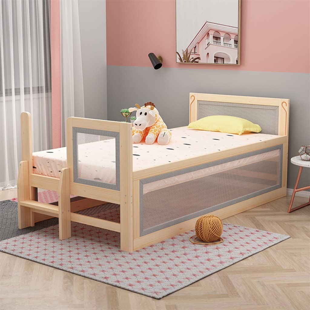 Amazon｜ベビーベッドサイドスリーパー、 ソリッドパイン 木製ベッド