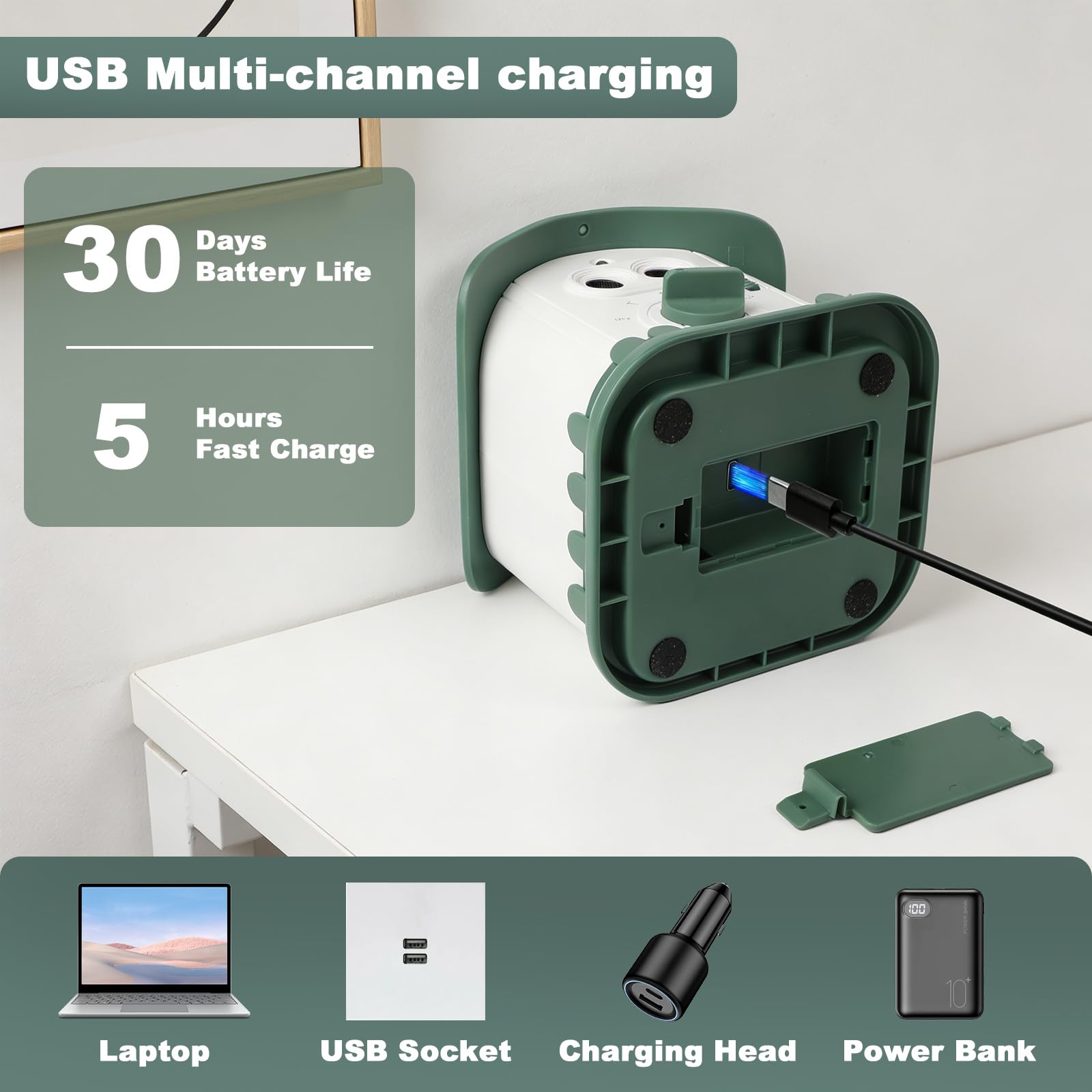 Anti Bell Gerät Hunde, 50FT Stopp Hundebell Gerät, Automatischer Ultraschall Anti Bellen, wiederaufladbares Antibell für Hunde mit 3 Modi , IPX4 Wasserdichtes Anti-Bell-Mittel für Innen & Außen