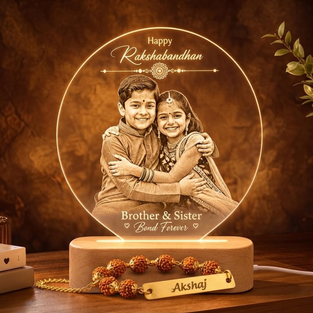 Artistic Gifts Mothers Day Gifts Handcrafted 3D Customised Mother's Day LED Photo Lamps | Personalized Engraved Lamps Gift for Mom| Unique Gifting Ideas for Mummy Birthday. (Warm White, Design 3)-image-47
