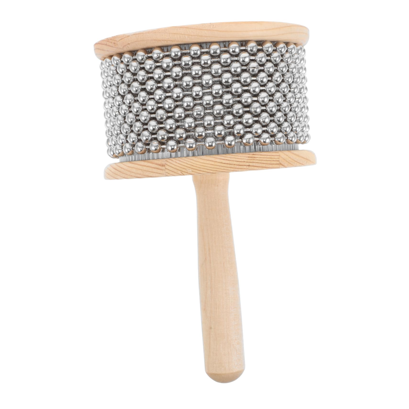 SUPVOX Instrumento Fácil de Aprender para Enseñanza Escolar Cabasa Diseño Elegante de Percusión Manual de Madera y Metal y Presentaciones en Grupo