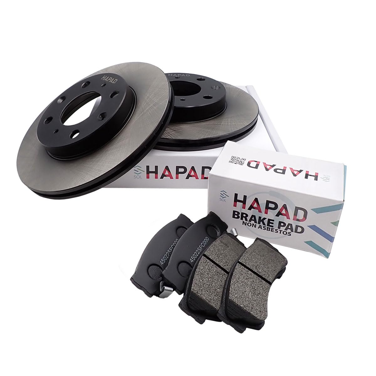 Amazon | HAPAD フロントブレーキパッド ＆ ディスクローター 左右