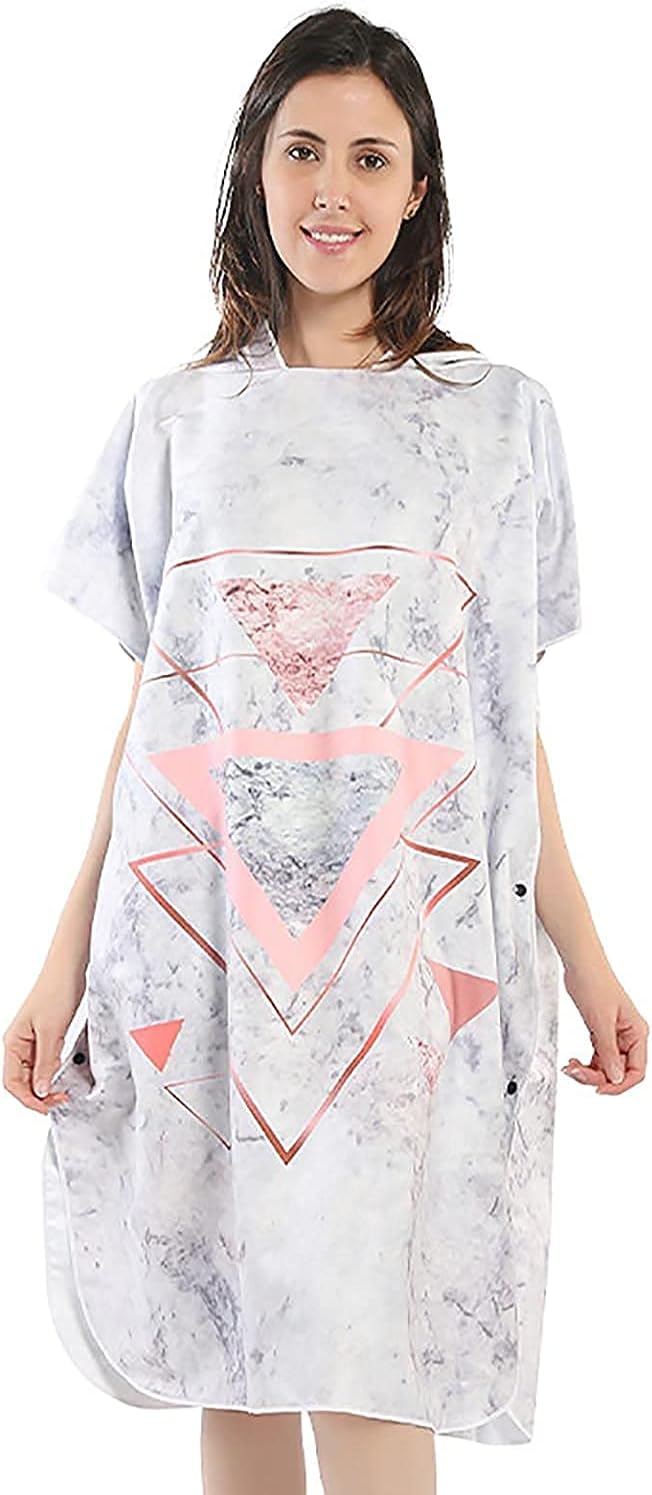 Beach Towels Sports Towel Changing Robe Poncho Surf for Beach Bath Swimming Portable Super Light Hooded Poncho Towel for Men and Women Universal 811(Color:F)