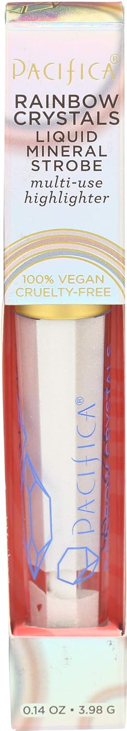 Pacifica Beauty Rainbow Crystals Liquid Mineral Strobe Multi-use Highlighter, Crystal Moon, 0.14 Fluid Ounce