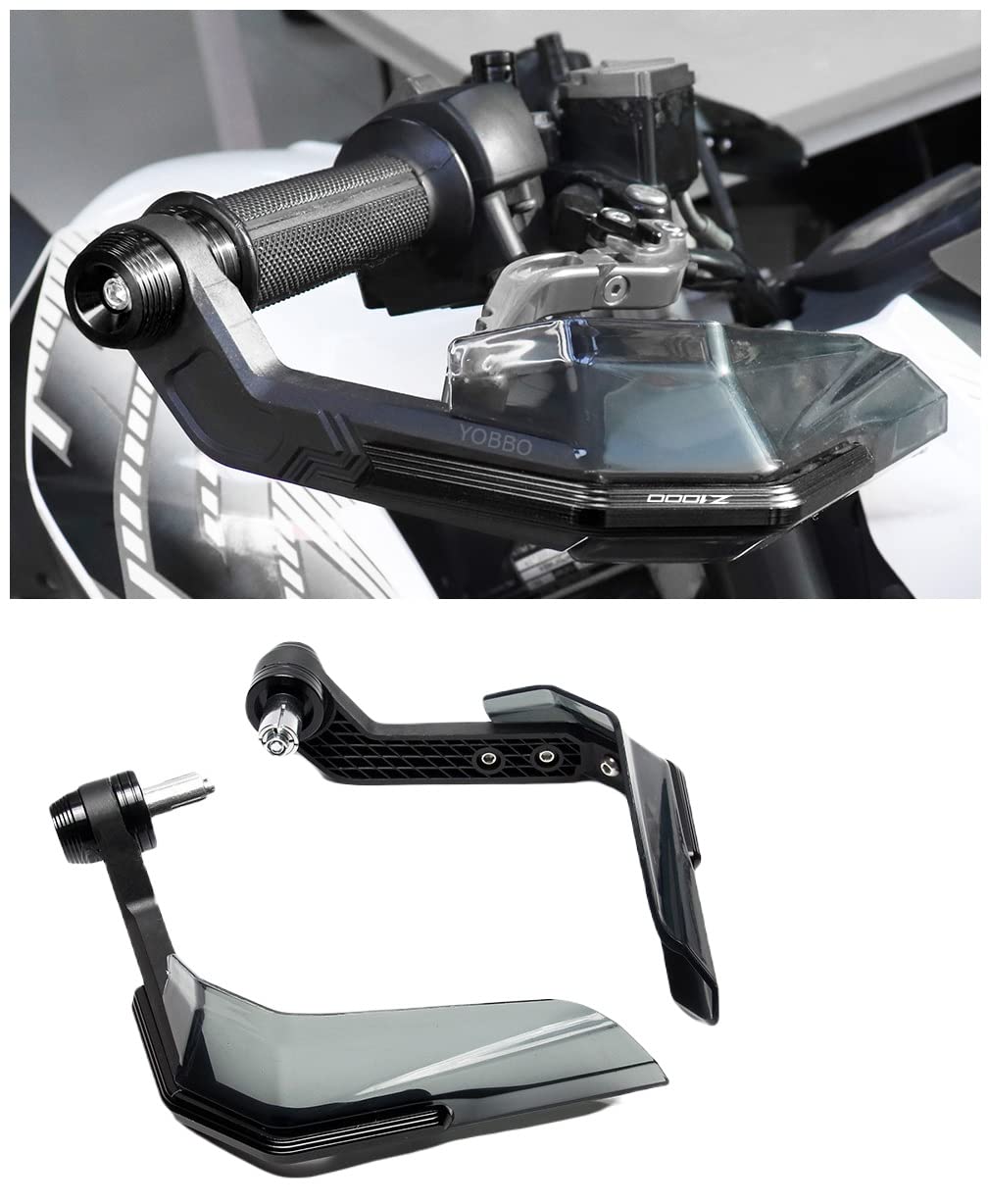 Yobbo Universal Motorcycle Bike Clutch Lever Protector Brake Guard Handlebar levers Protect Handguard Adjustable & Extendable for All Bikes (Black-PRO)